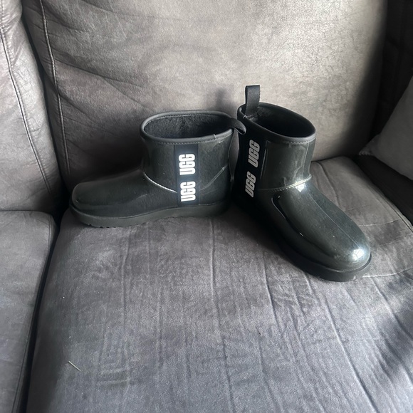 UGG Glossy Black Rain Boots - Picture 5 of 6